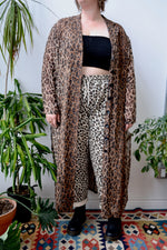 Leopard Silk Duster