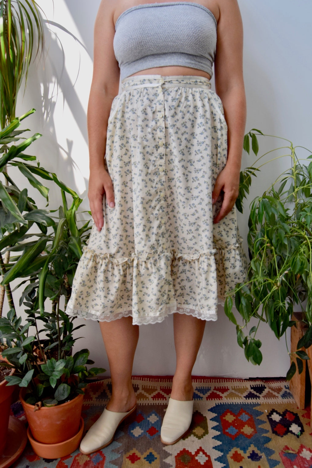 Seventies Gunne Sax Calico Skirt