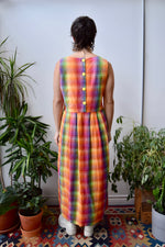 Rainbow Plaid Dress