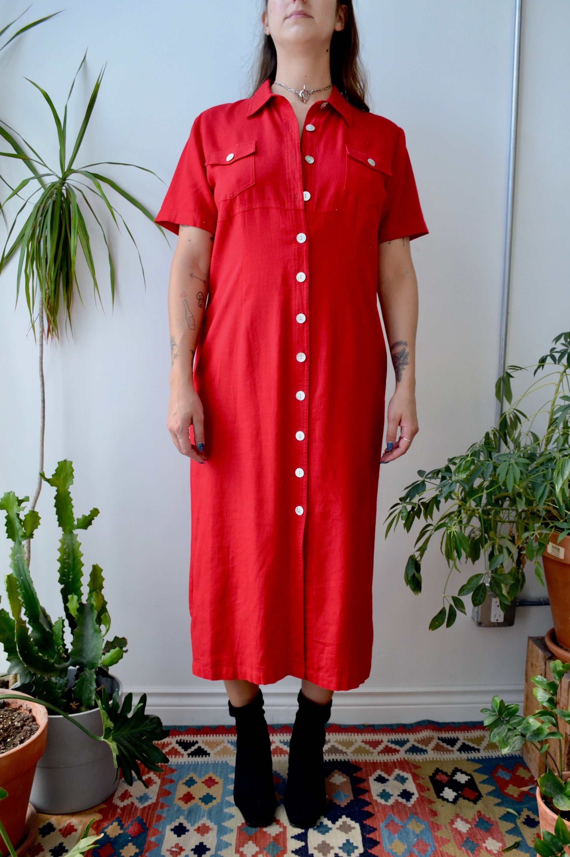 Red Market Dress