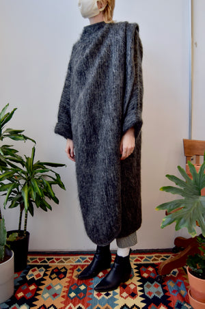 Grey Mohair Sweater Coat