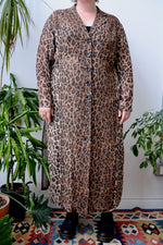 Leopard Silk Duster