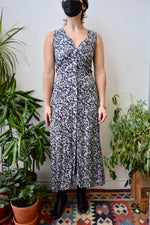 Nineties B&W Floral Dress