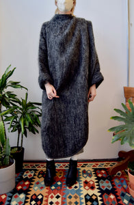 Grey Mohair Sweater Coat