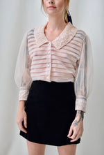 Vintage Soft Pink Blouse