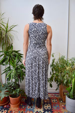 Nineties B&W Floral Dress