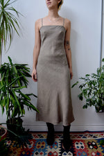 Bias Cut Linen Dress