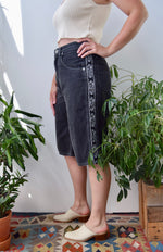 Lee "Pipes" Black Denim Shorts