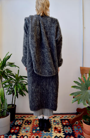 Grey Mohair Sweater Coat