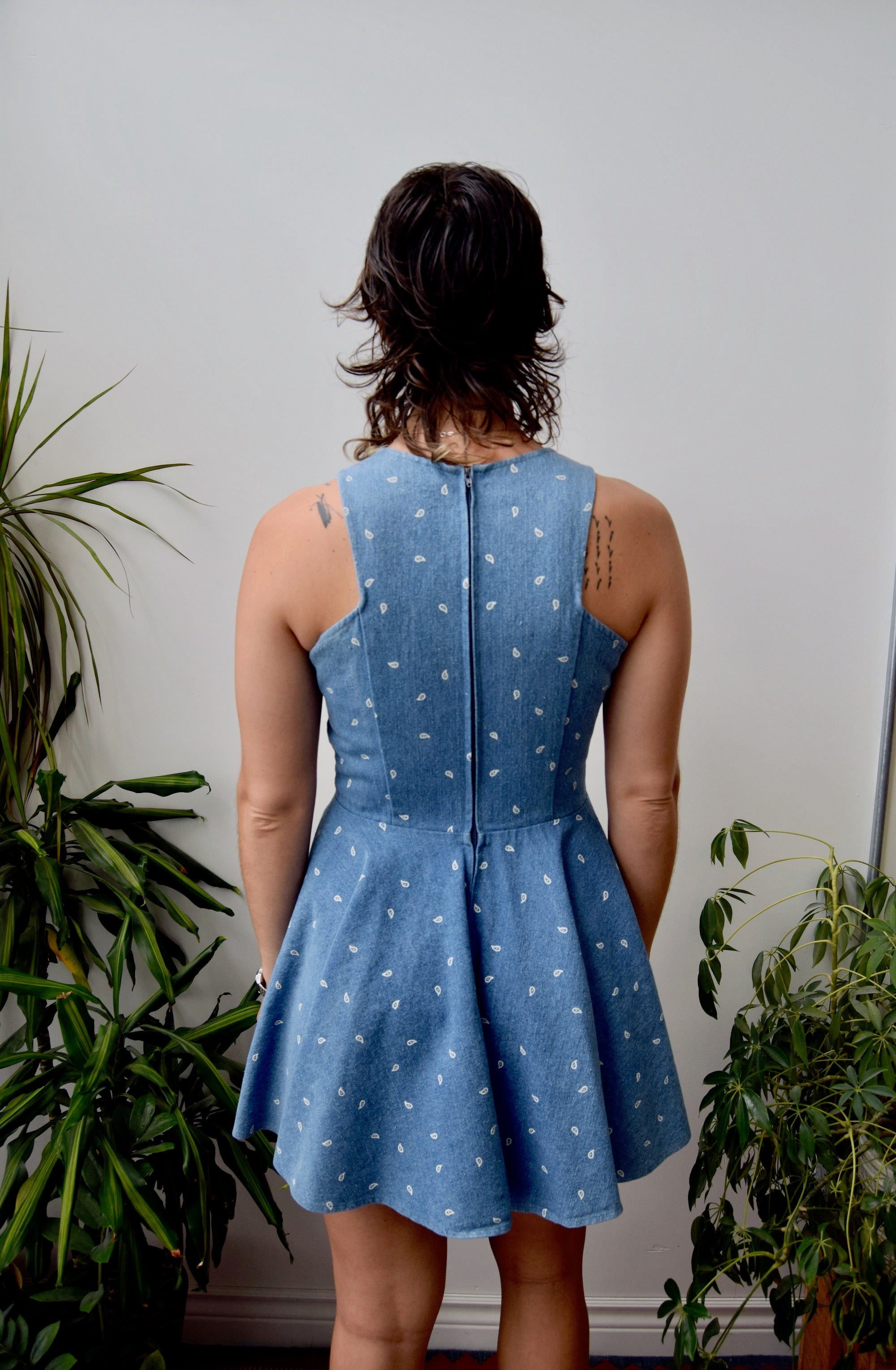 Splash Denim Dress