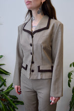 Nineties Cocoa Houndstooth Suit