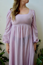 Orchid Gingham Prairie Gown