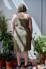 Nineties Ribbed Sunflower Dress