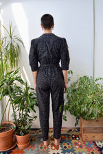 Cotton Puff Sleeve Pantsuit