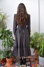 Black Calico Prairie Dress