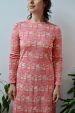 Pink Trees Mod Dress