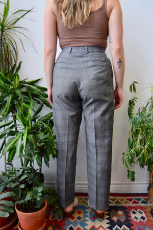 Vintage Plaid Trousers