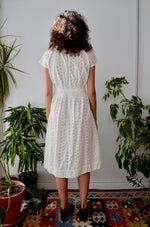 Fifties Eyelet Cotton Summer Dress