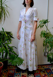 Vintage Sixties Floral Maxi Dress