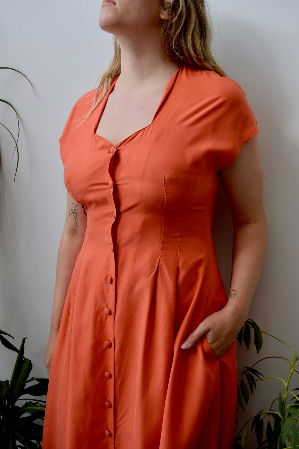 Silk Marmalade Dress