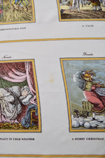 Silk Burberry 'The Burberry Diary' Months Illustrated Scarf
