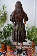 Black And Gold Tulip Dress