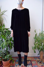 Drop Waist Velvy Dress