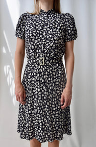 1940's Inspired "Ralph Lauren" Silk Dress
