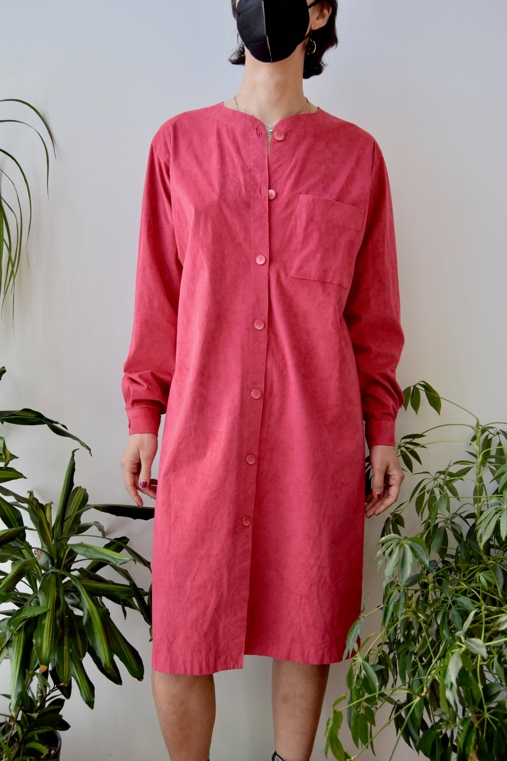 Flamingo Ultra Suede Shirtdress