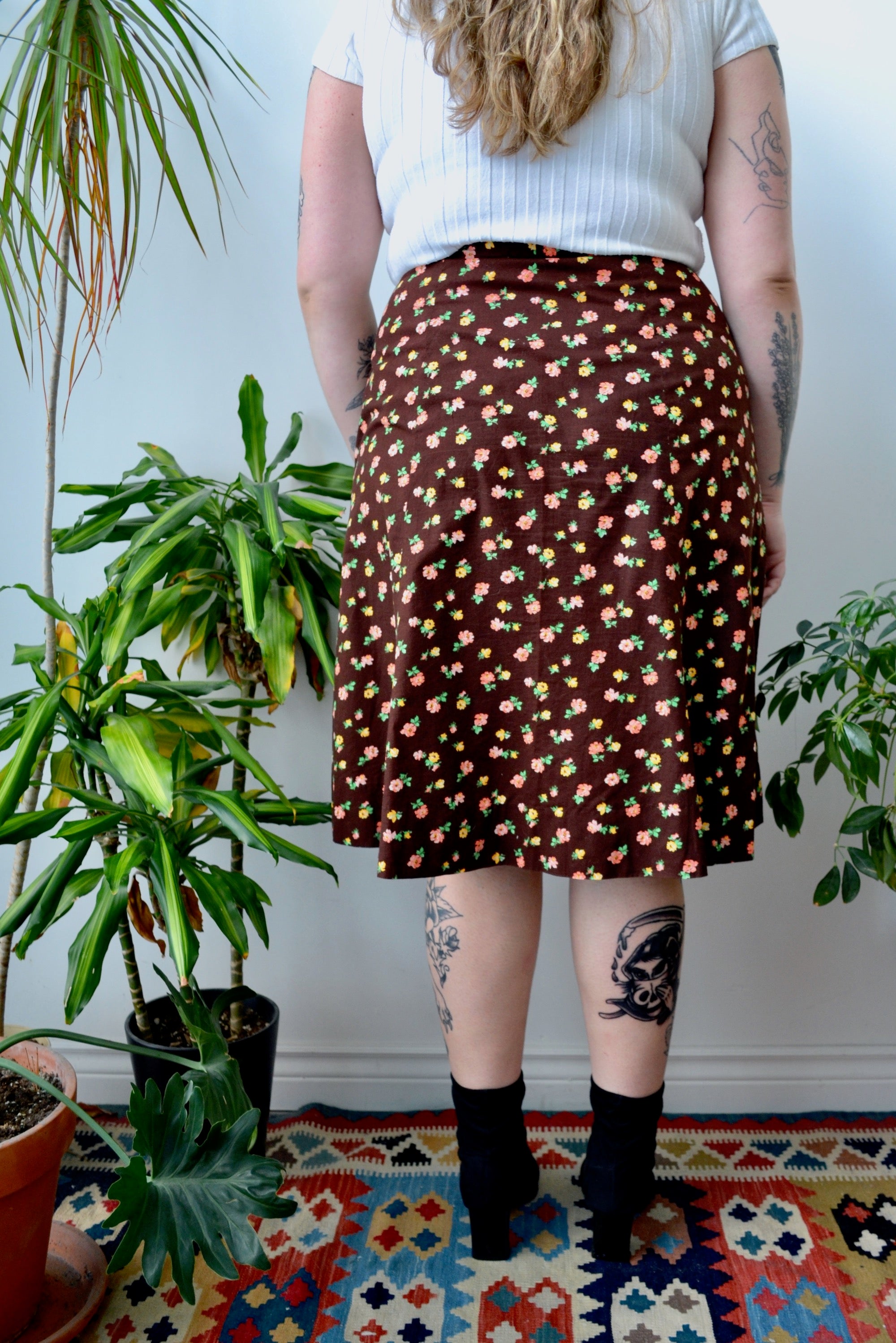 Cotton Floral Skirt