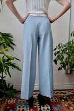 Baby Blue Wide Leg Trousers