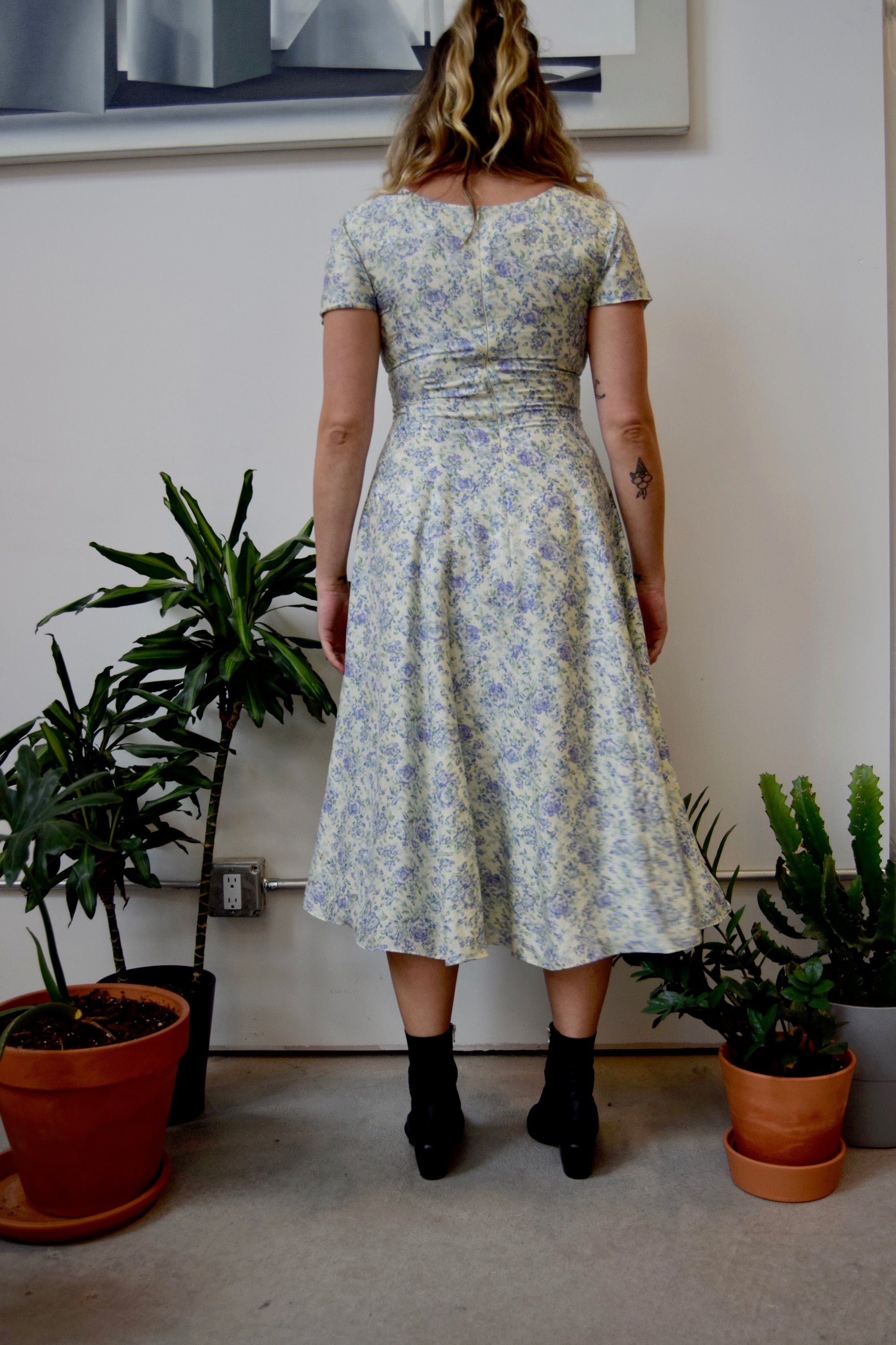 laura ashley silk dress Laura Ashley Vintage Black Silk Dress Size 6 RUNS SMALLER