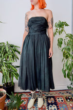 Dark Emerald Chiffon Party Dress