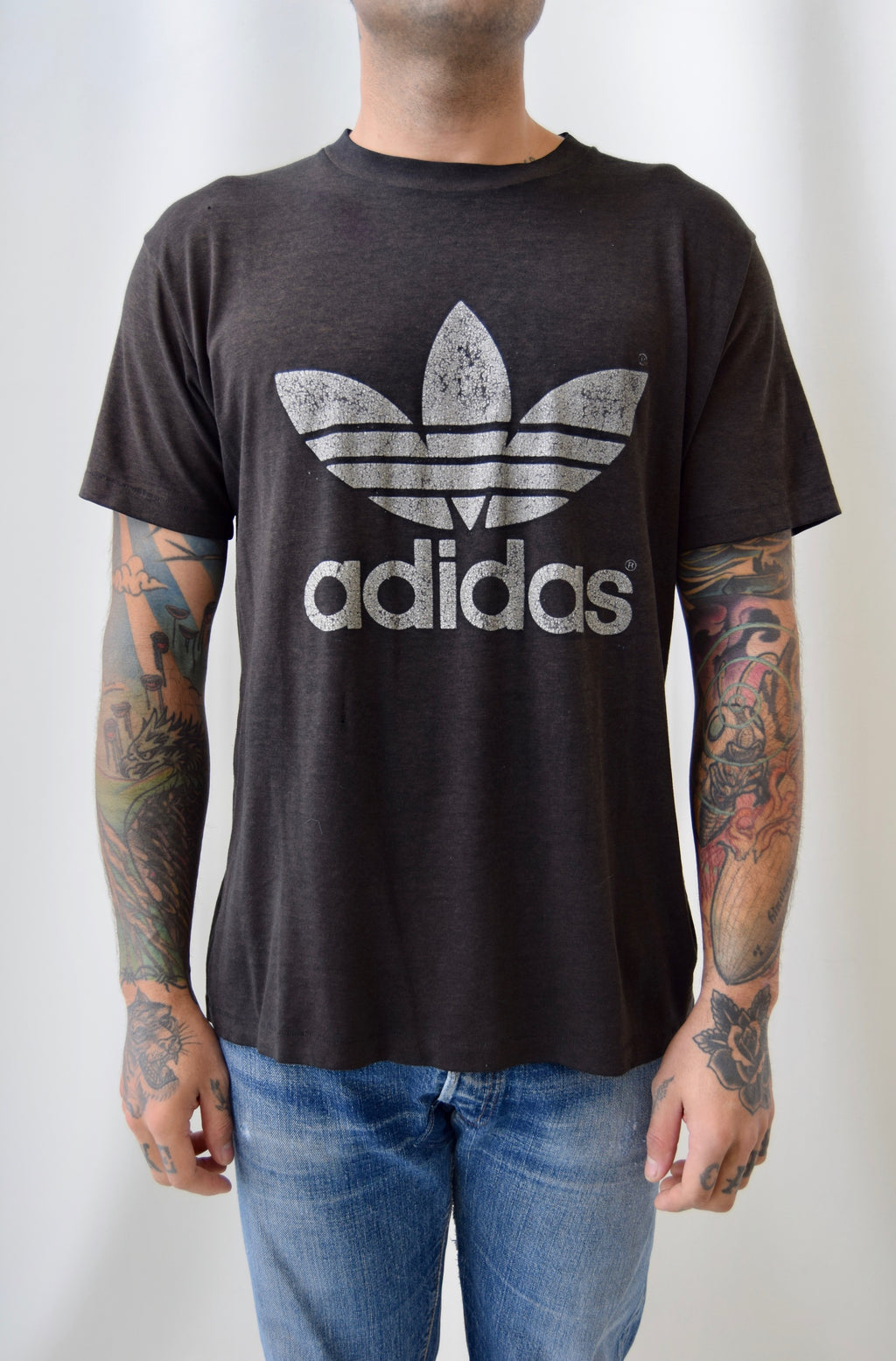 Vintage Adidas Sparkle Trefoil T-Shirt