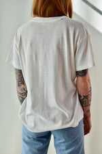 Vintage Plain White Threadbare T-Shirt