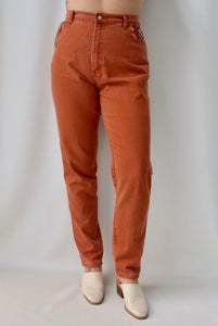 Terra Cotta Western Jeans