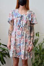 Nineties Pastel Floral Shawl Romper