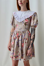 Floral Linen Teenie Bopper Princess Dress