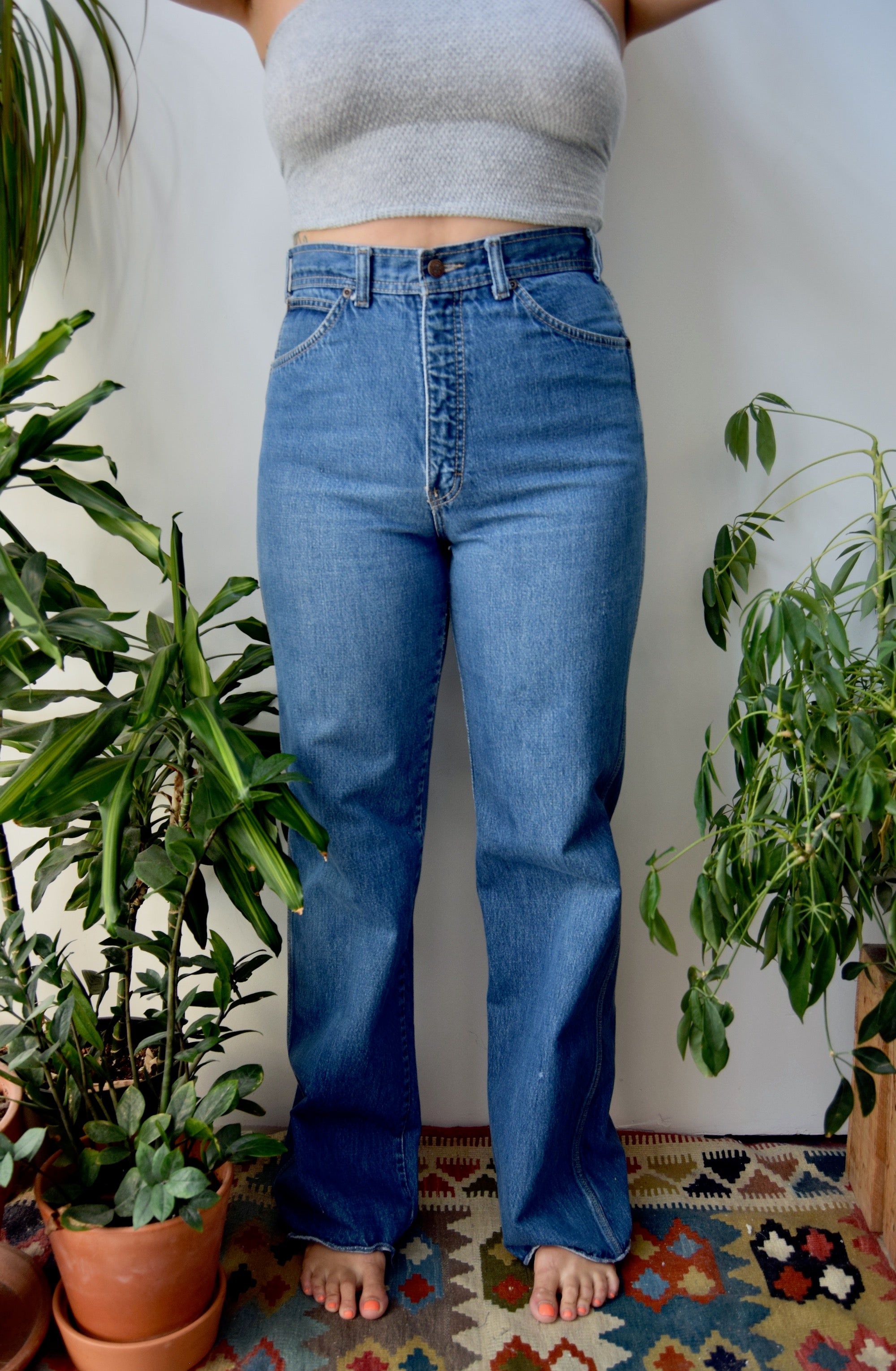 Seventies "Bottom Haff" Wide Leg Jeans