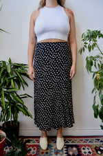 Abstract Rayon Bias Cut Skirt