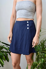 Navy Polka Dot Skort