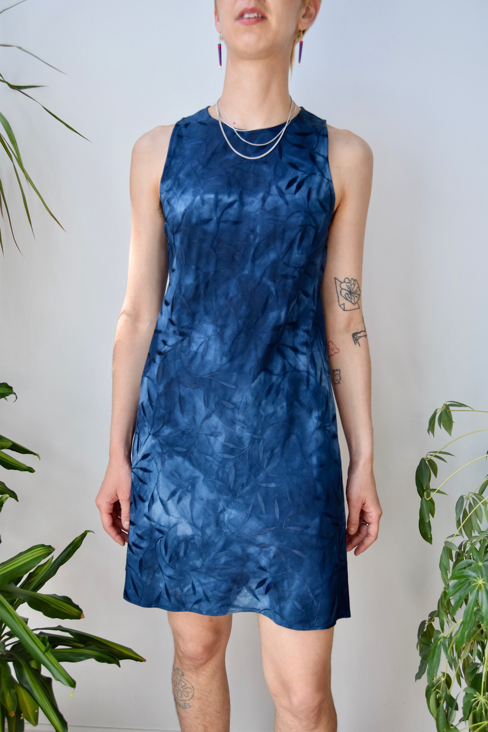 Botanical Blue Dress