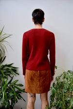 Cranberry Cashmere Cardi