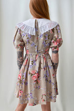 Floral Linen Teenie Bopper Princess Dress