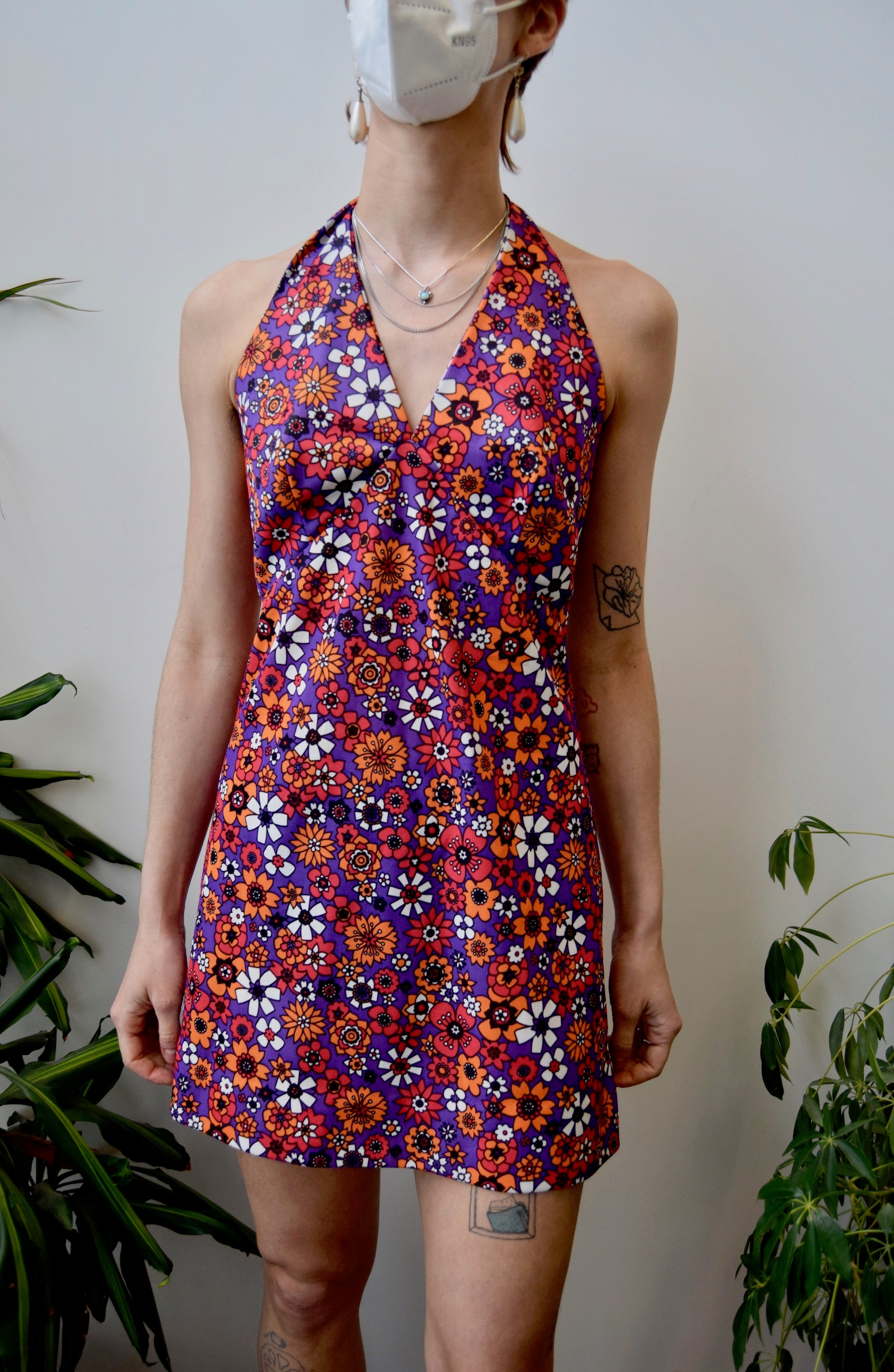Groovy Halter Dress Community Thrift and Vintage Groovy Halter Dress Community Thrift and Vintage