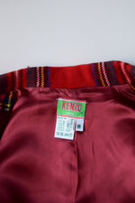 Vintage 90s Kenzo Designer Wool Plaid Blazer Punk Grunge