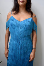 Turquoise Fringe Dress