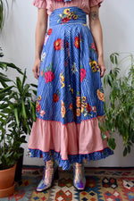 Forties Pansy Printed Cotton Gown