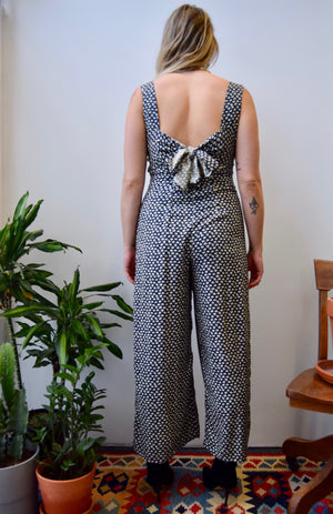 Tie Back Rayon Pantsuit