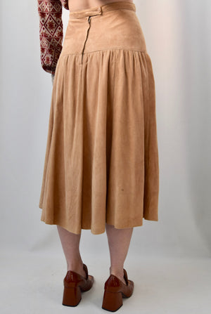 Tan Suede Dream Skirt